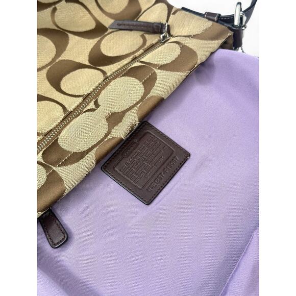 Coach Vintage Signature Brown Duffle Hobo Bag - Picture 11 of 11